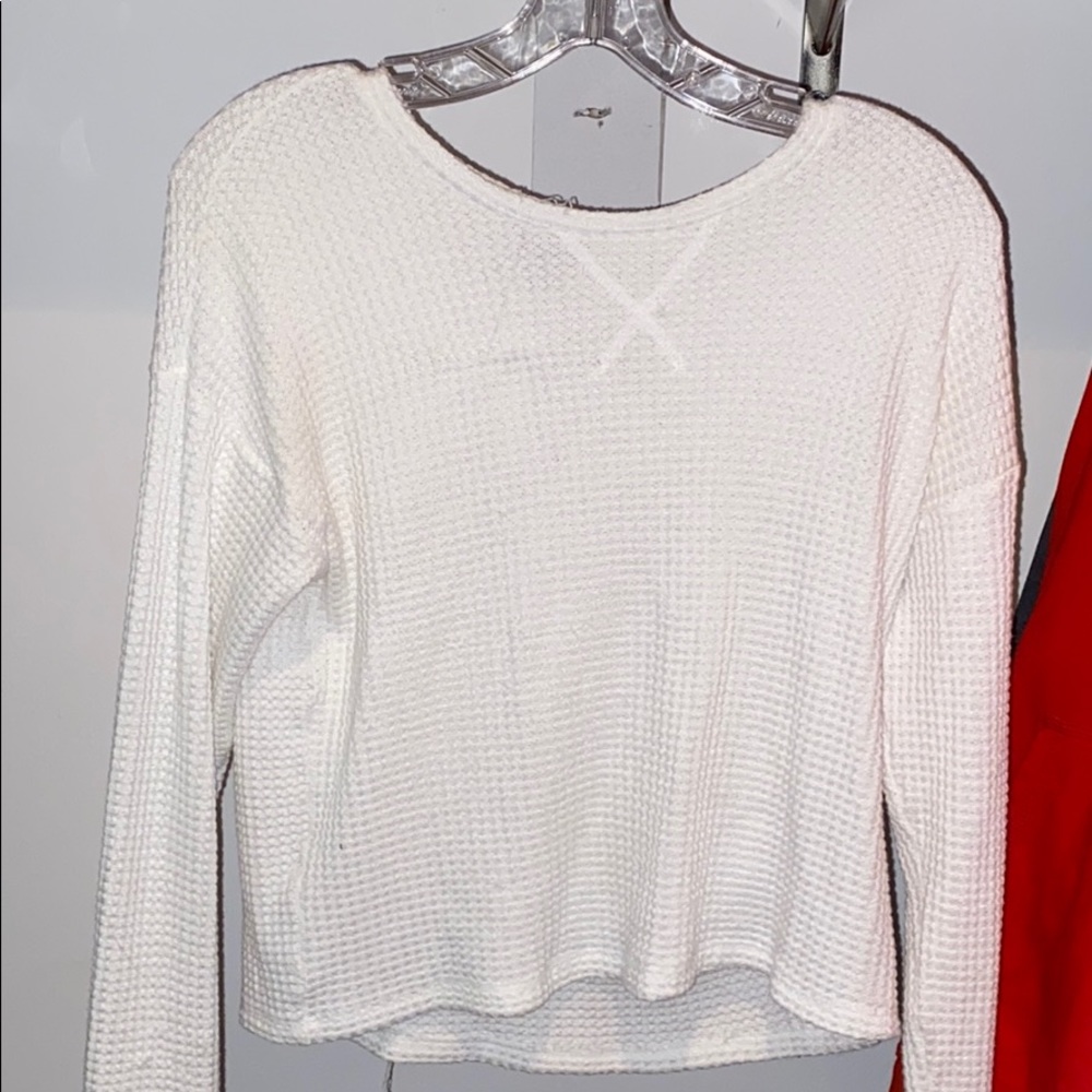 forever 21 white sweater